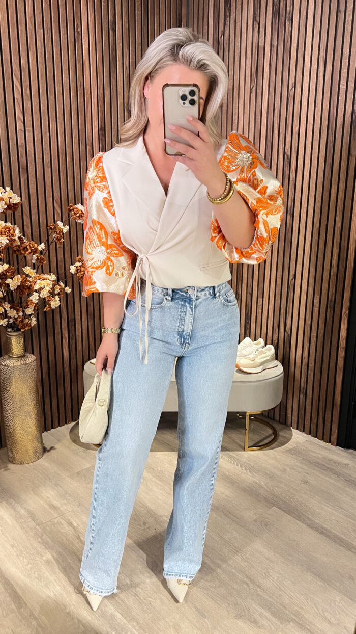 Blazer Romy Beige-Orange-19087