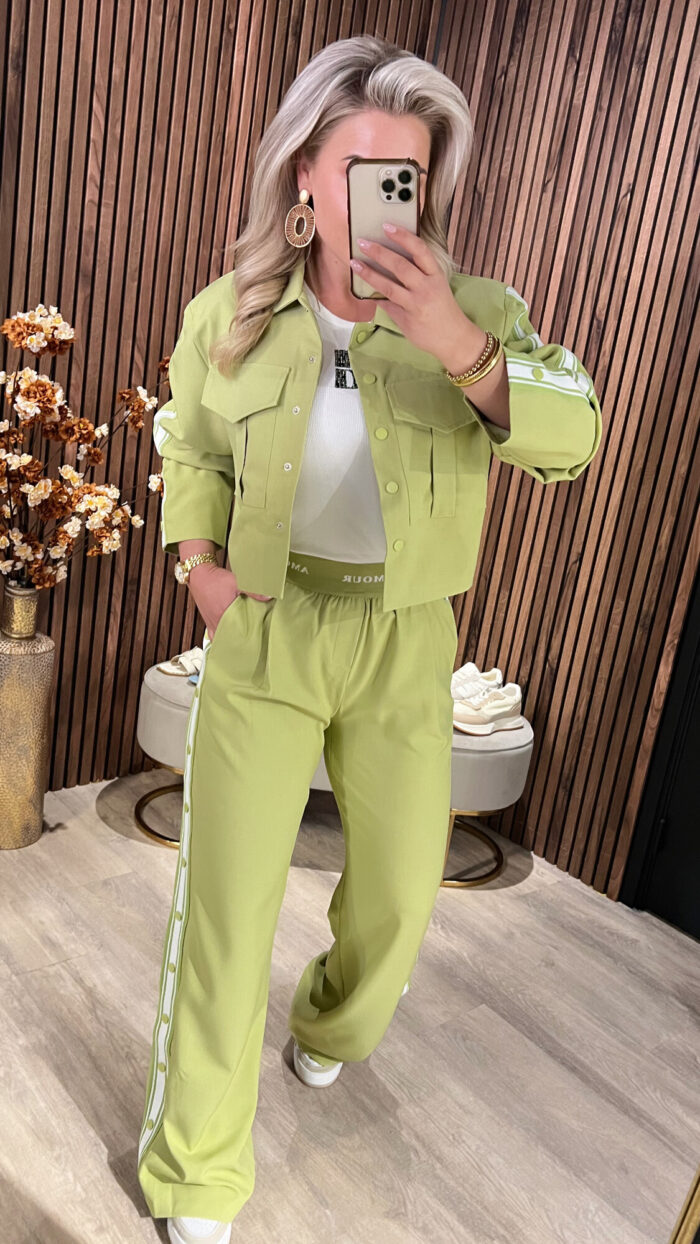 Pants Imani Green Stripe SALE-19074